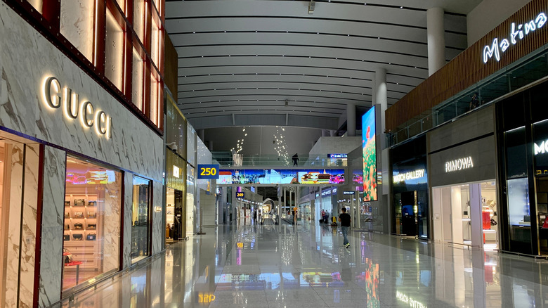 Airport retail area