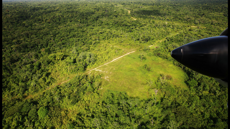 The Jonestown site today from the air