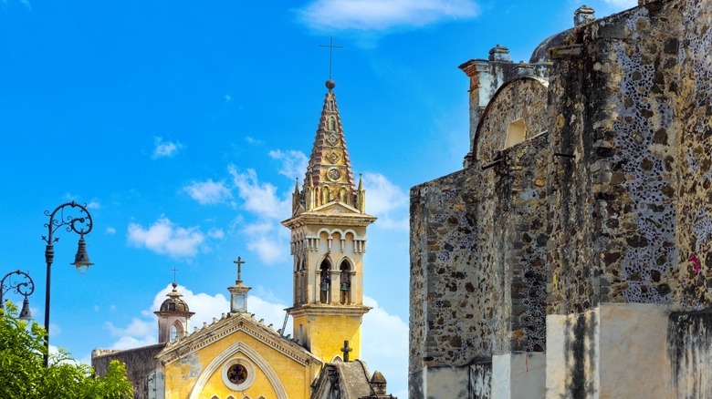 A Colonial steeple in Cuernavaca