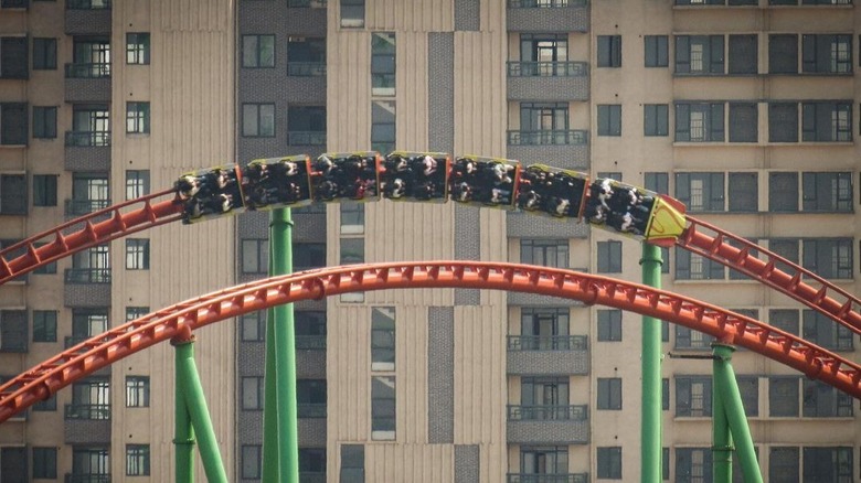 China Coaster Through the Clouds