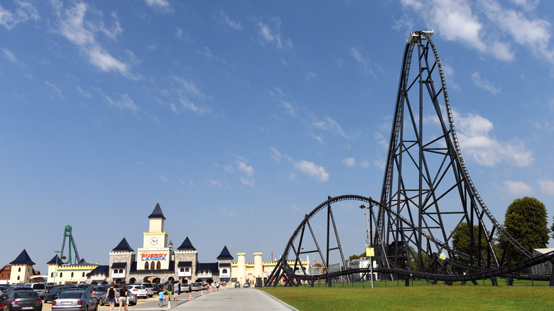 Hyperion roller coaster in Poland