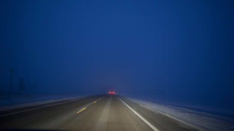 Night drive in North Dakota