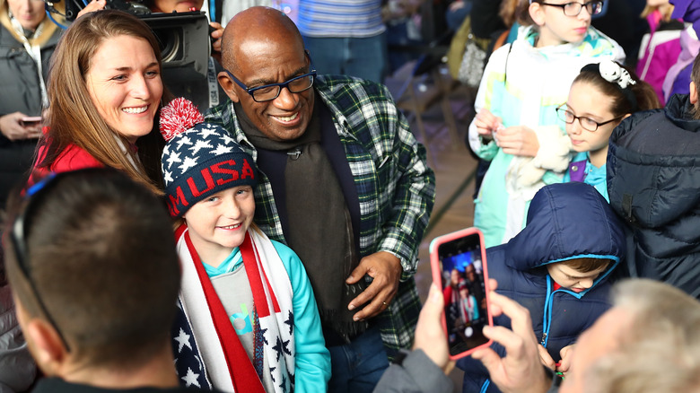 Al Roker with fans