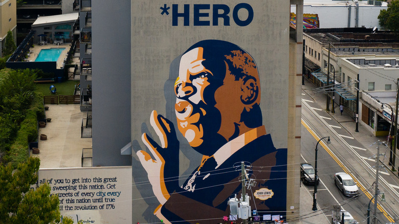 John Lewis mural in Atlanta