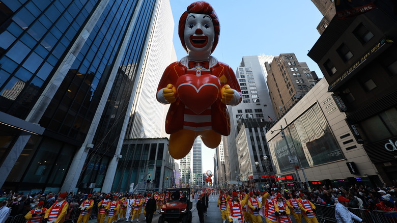 Ronald McDonald at Thanksgiving parade