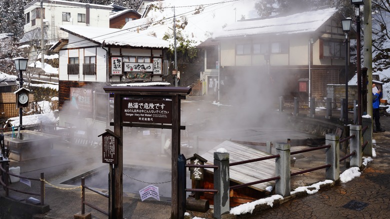 A hot spring in Nozawa Onsen