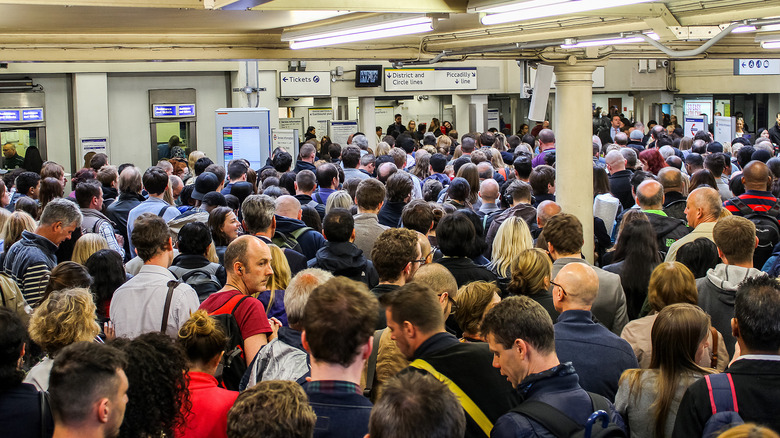 London Underground rush hour