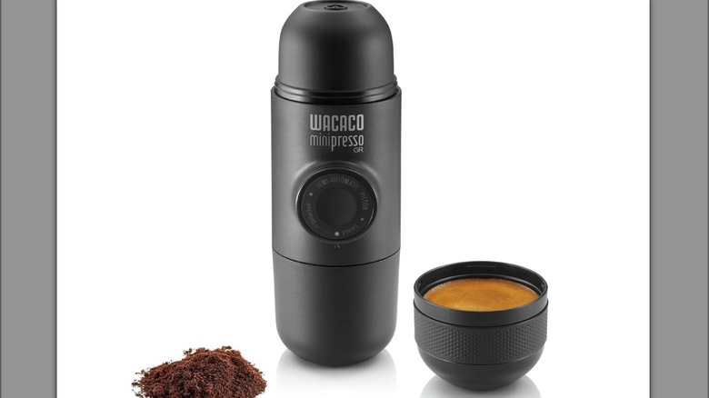 A WACACO mini espresso machine