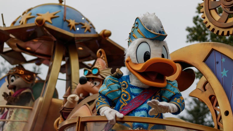 Donald Duck and friends at Disneyland