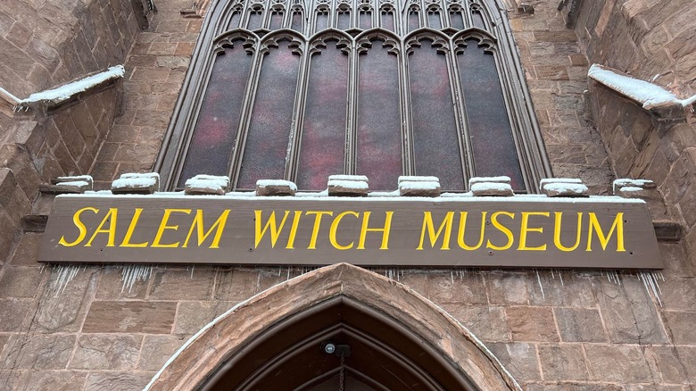 close up of Salem Witch Museum