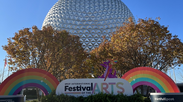 Festival of the Arts sign at EPCOT