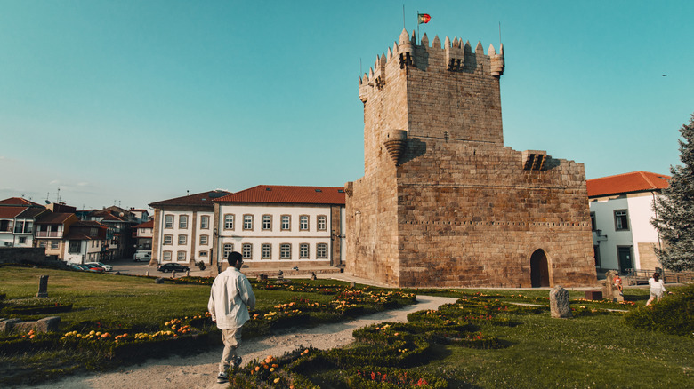 The castle in Chaves, Portugal