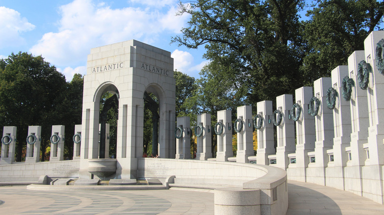 Pillars at National WW2 Memorial