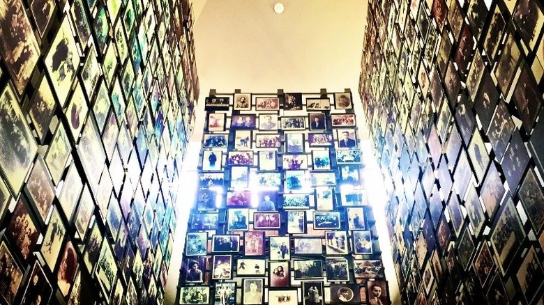 Wall of photographs at Holocaust Memorial Museum
