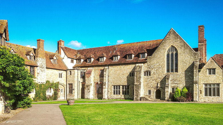 The Aylesford Priory in England on a sunny day