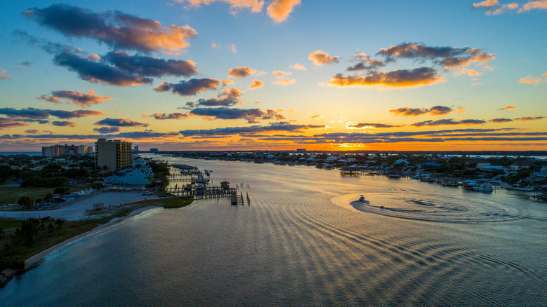 Perdido Key Florida at sunset