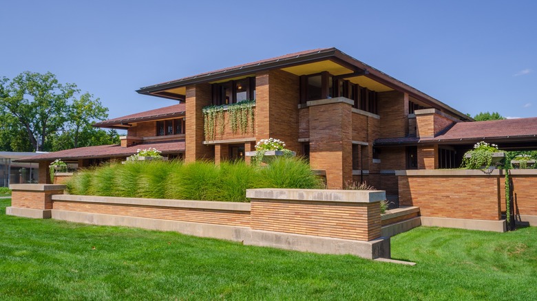 house with overhanging roof