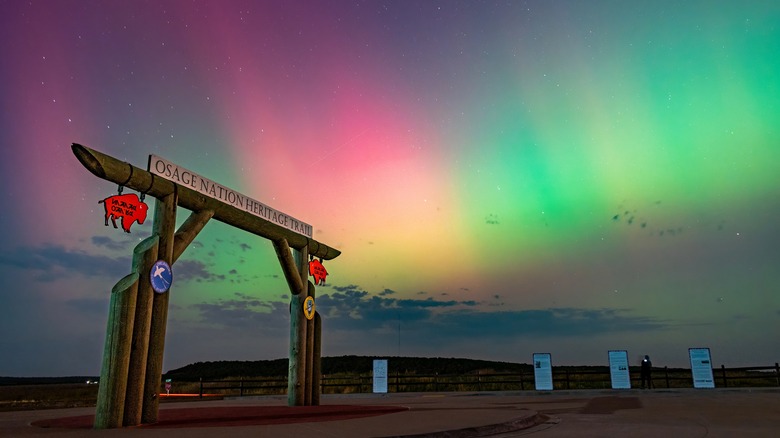 Colorful above Osage Heritage Trail in Oklahoma