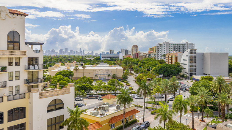 Aerial view of Coral Gables