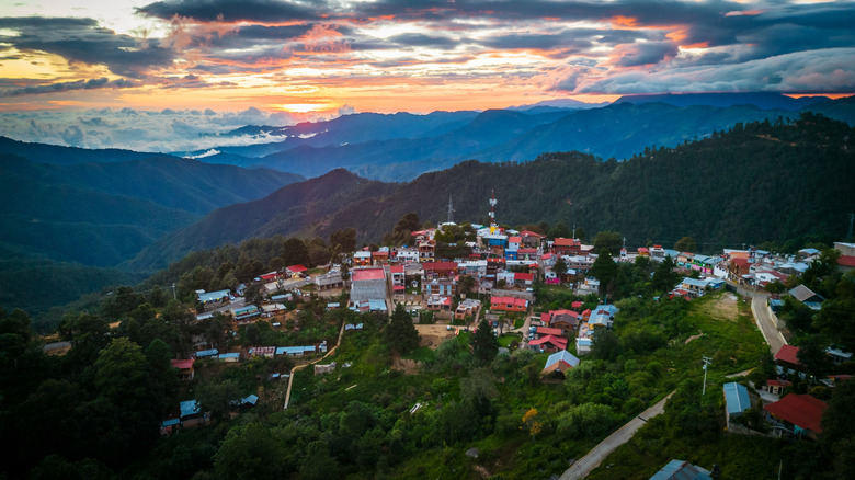 The scenic village of San Jose del Pacifico in Oaxaca, Mexico