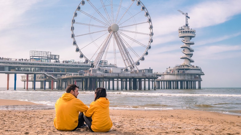 Couple on Scheveningen Beach