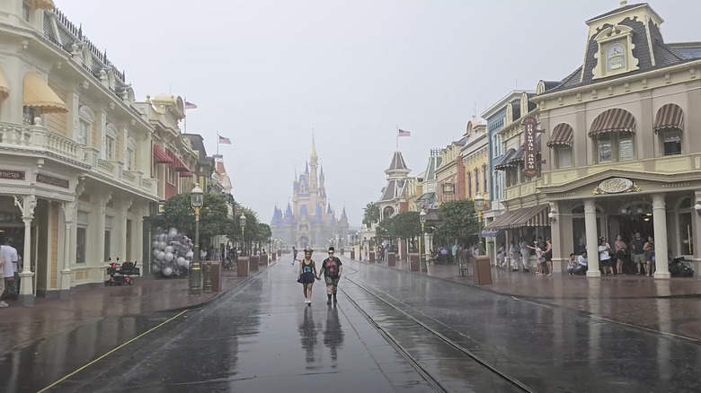 Main Street USA in the rain