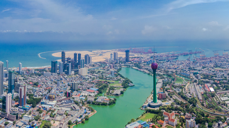 arial view of Colombo, Sri Lanka