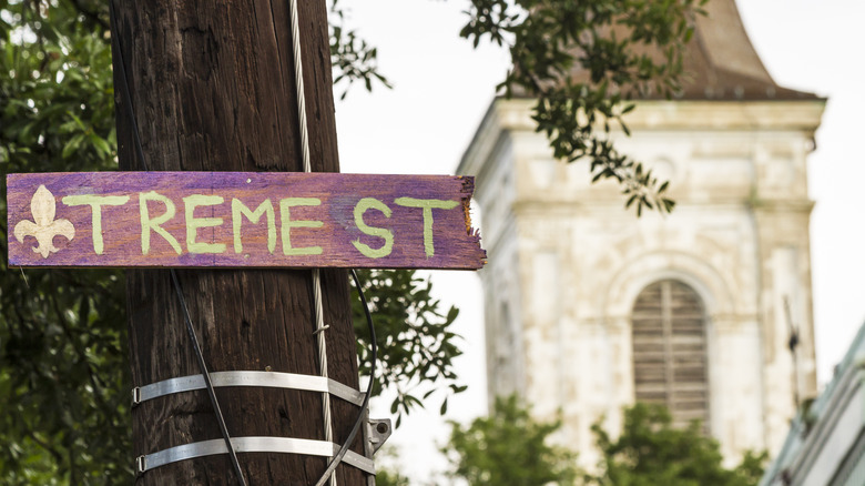 Treme Street sign New Orleans