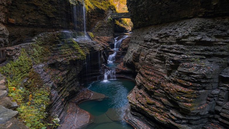 Waterfall canyon view