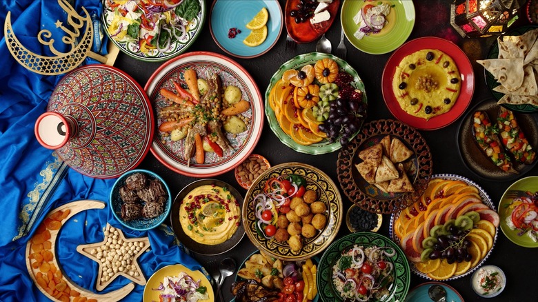 Moroccan traditional meal Ramadan