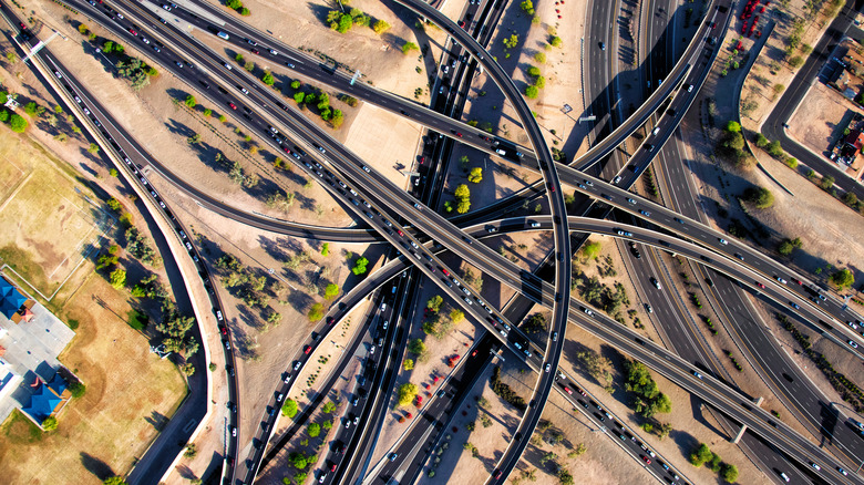 Phoenix Arizona Freeway Interchange