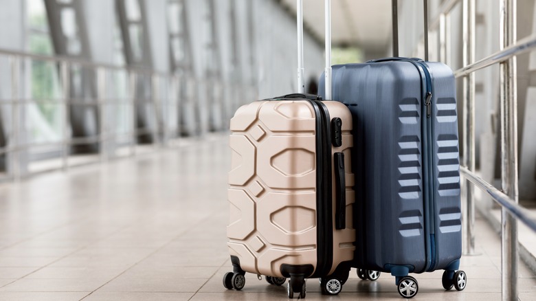 Suitcases in airport