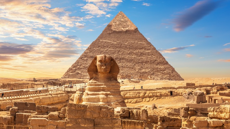 The Sphinx and pyramids of Egypt