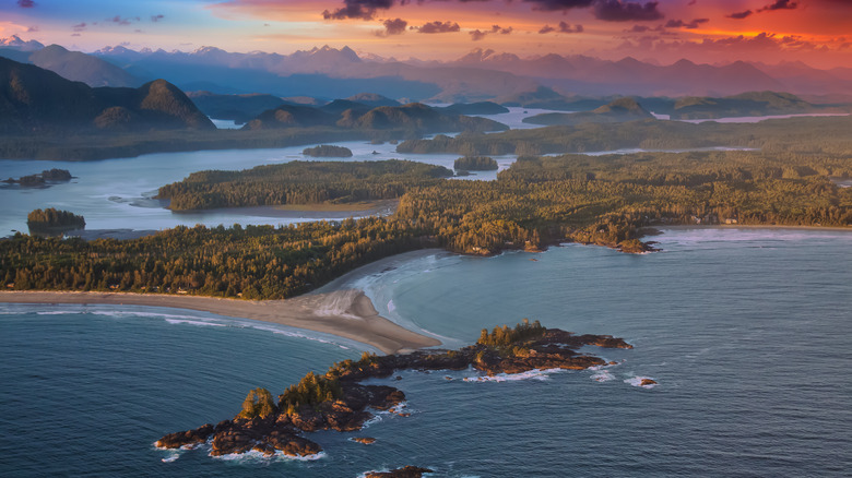 Aerial over Vancouver Island
