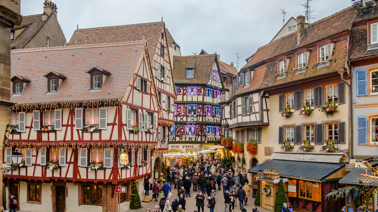 decorated homes in Colmar, France