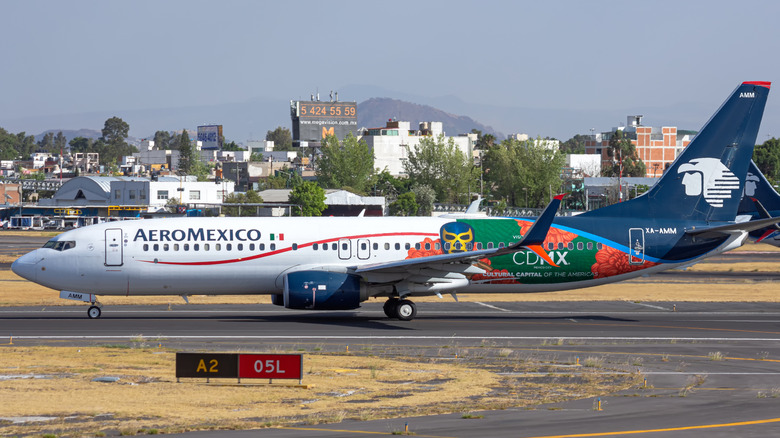 Aeromexico plane on tarmac