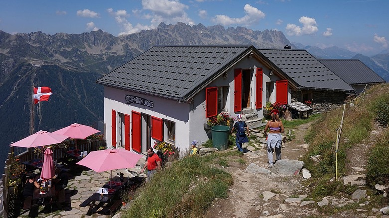 Mountain scene from the restaurant