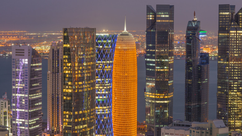 skyscrapers in Doha, Qatar