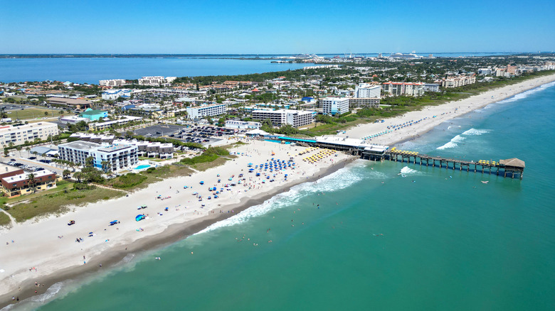 Aerial of Cocoa Beach