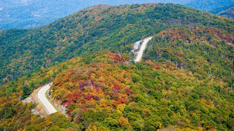 Shenandoah National Park mountains in fall