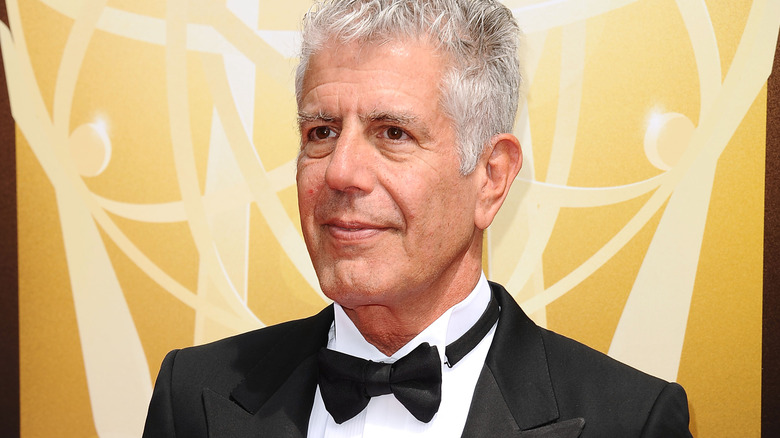 Anthony Bourdain on red carpet