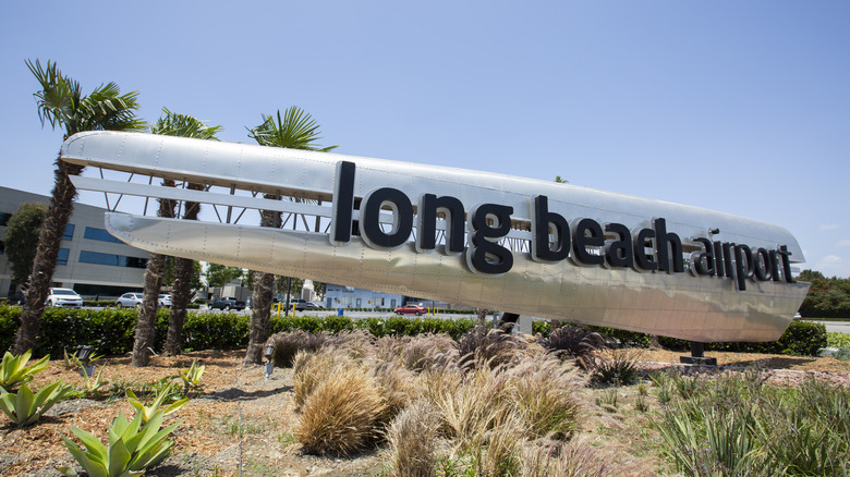 Long Beach Airport sign