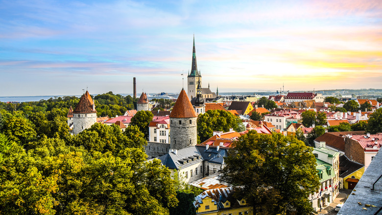 Sunset in Tallinn