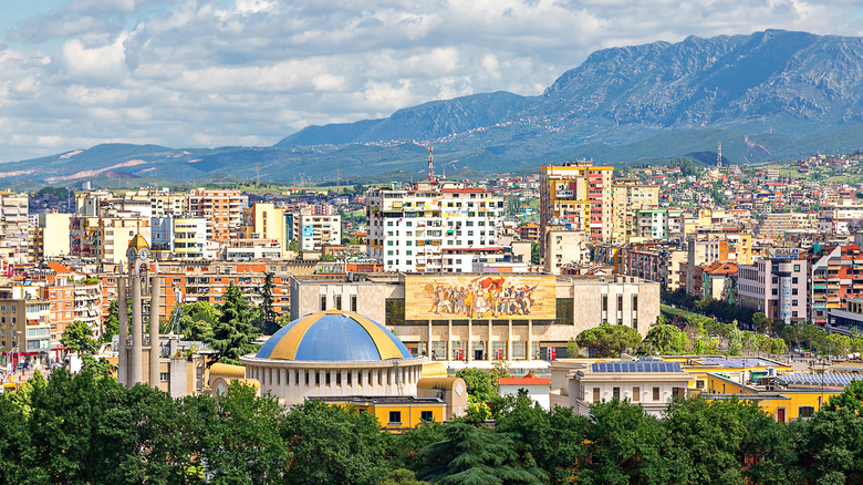Tirana skyline