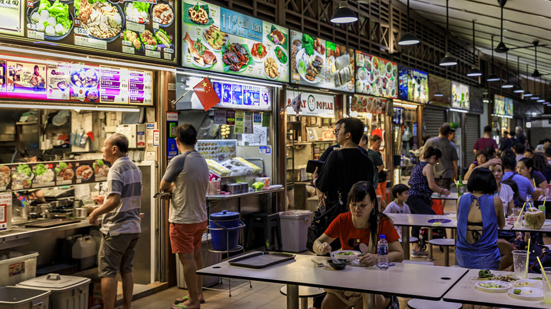 Singapore food market