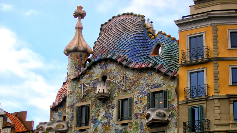 The top of Casa Batlló