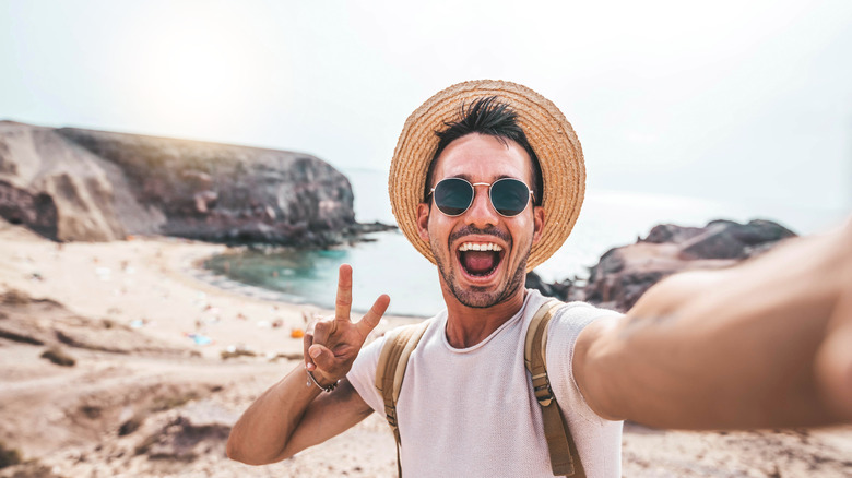 Australia beach man