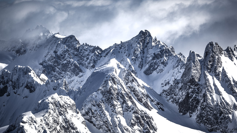 The alps mountain terrain