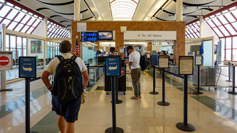 TSA PreCheck lane entrance
