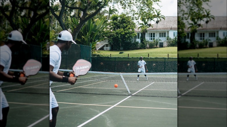 Pickleball players at Tryall Club